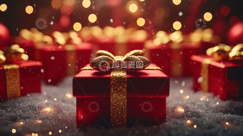 高清大图下载【趣麦麦图】圣诞节礼物