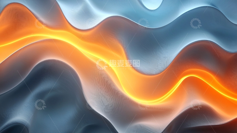 高清大图下载【趣麦麦图】抽象波浪流动背景