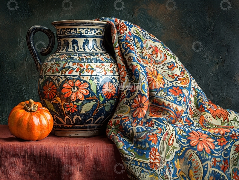 高清大图下载【趣麦麦图】静物油画风高清图片