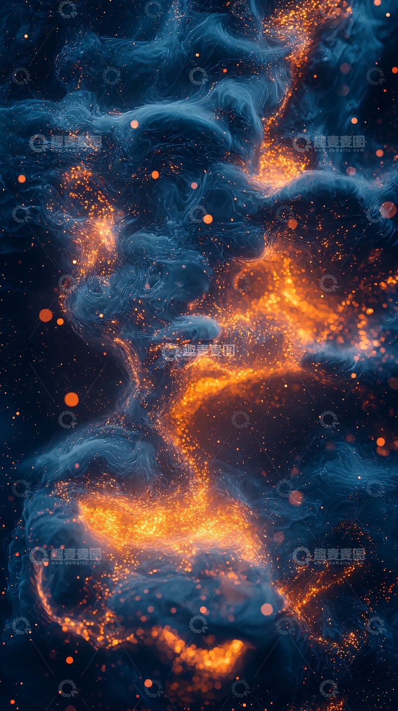 高清大图下载【趣麦麦图】璀璨星云火焰光芒