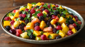 什锦水果沙拉特写