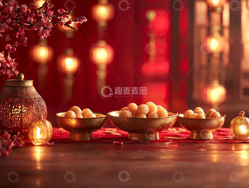 高清大图下载【趣麦麦图】中式新年氛围