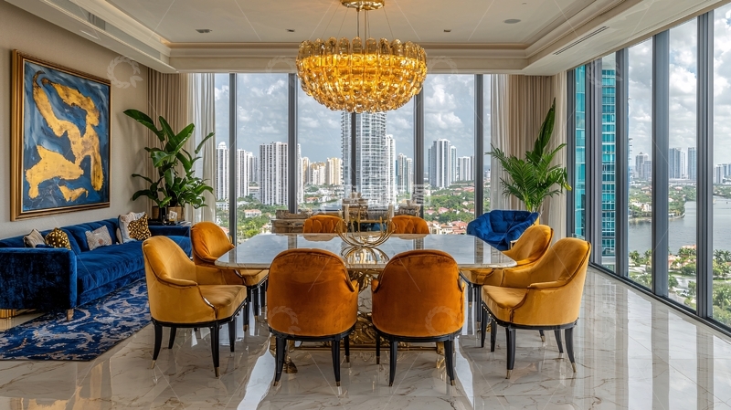 高清大图下载【趣麦麦图】现代轻奢餐厅