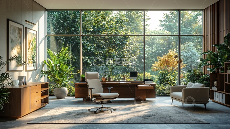 高清大图下载【趣麦麦图】现代简约办公室