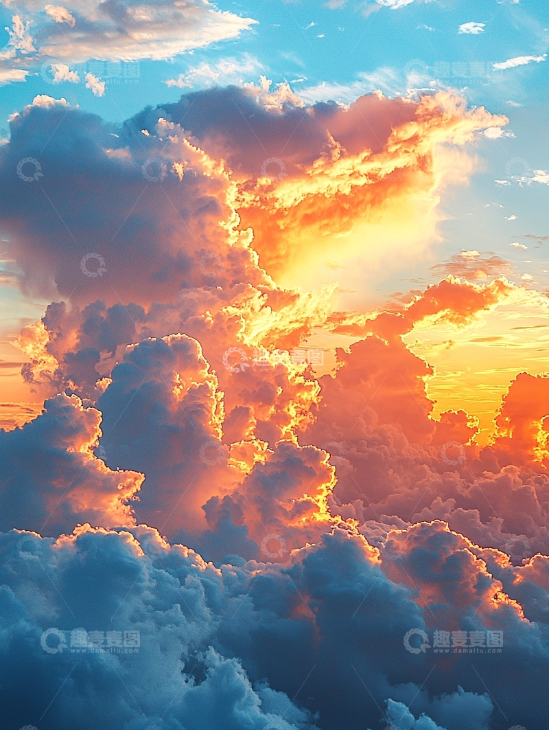 高清大图下载【趣麦麦图】云海日落
