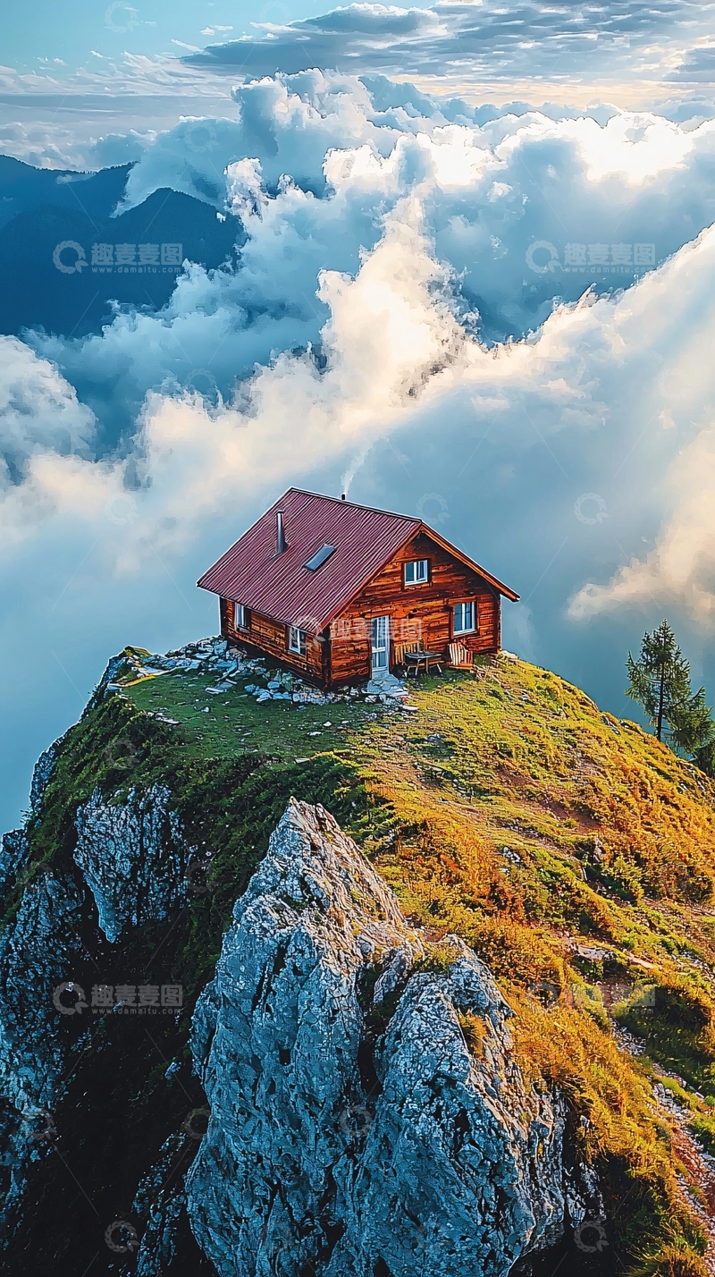 高清大图下载【趣麦麦图】山顶小屋
