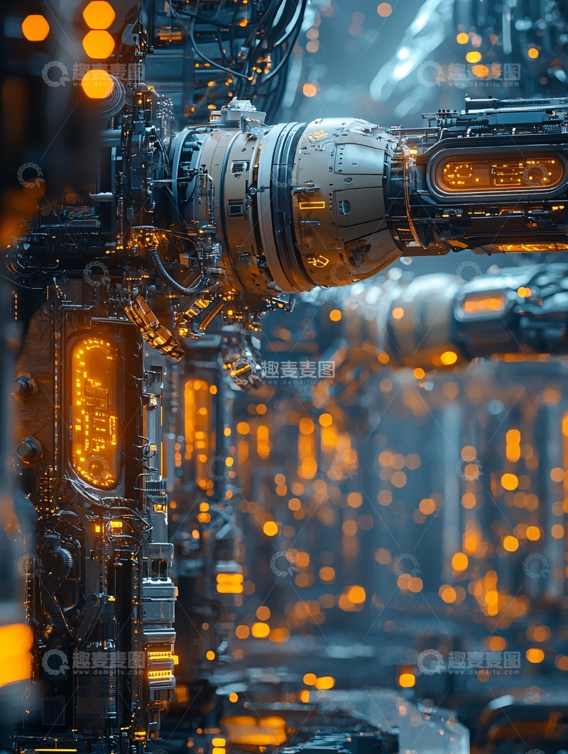 高清大图下载【趣麦麦图】未来科技感机械