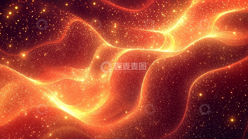 高清大图下载【趣麦麦图】流动的火焰能量