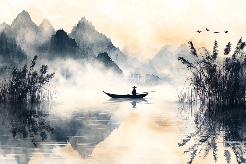 高清大图下载【趣麦麦图】水墨画