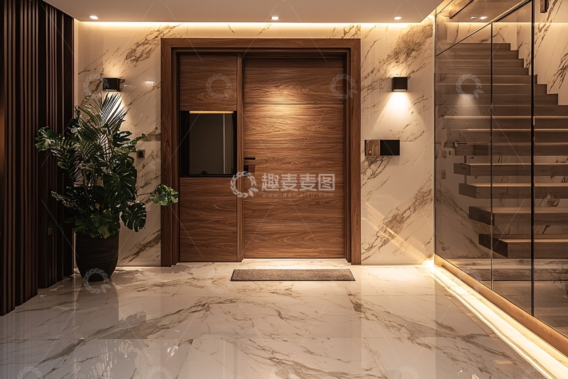 高清大图下载【趣麦麦图】现代简约入户门设计