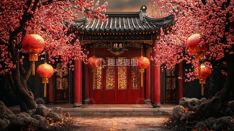 高清大图下载【趣麦麦图】中式建筑