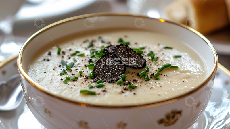 高清大图下载【趣麦麦图】美味松露奶油汤