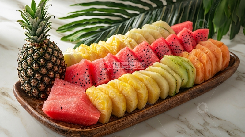 高清大图下载【趣麦麦图】热带水果拼盘