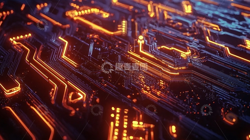 高清大图下载【趣麦麦图】科技感电路板