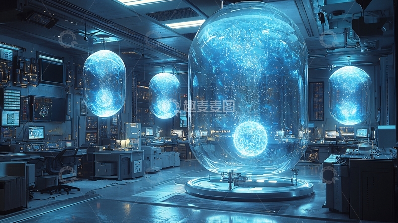 高清大图下载【趣麦麦图】未来科技实验室