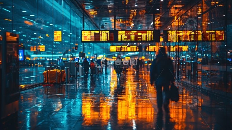 高清大图下载【趣麦麦图】夜晚都市街道