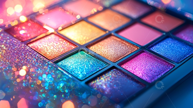 高清大图下载【趣麦麦图】色彩鲜艳的眼影盘