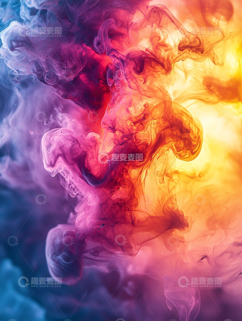 高清大图下载【趣麦麦图】彩色烟雾