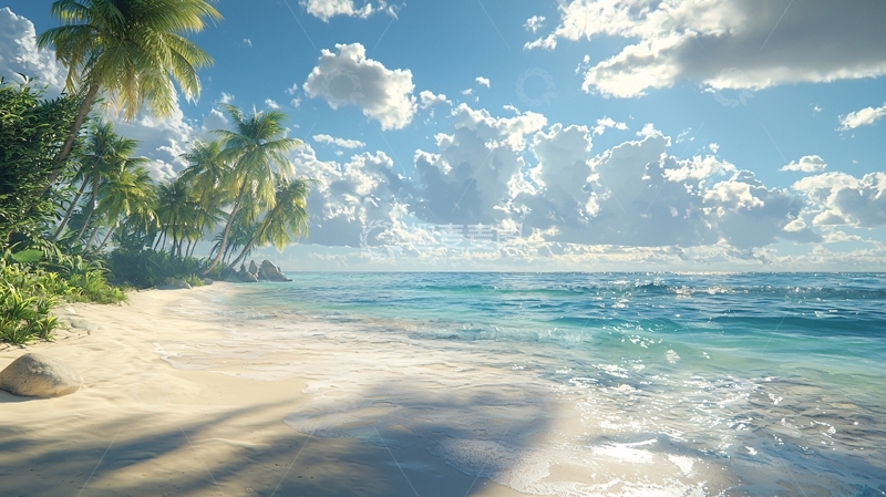 高清大图下载【趣麦麦图】热带海滩