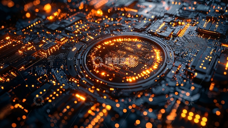 高清大图下载【趣麦麦图】未来科技电路板