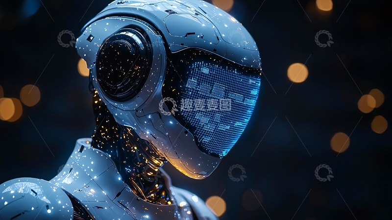 高清大图下载【趣麦麦图】未来科技感机器人