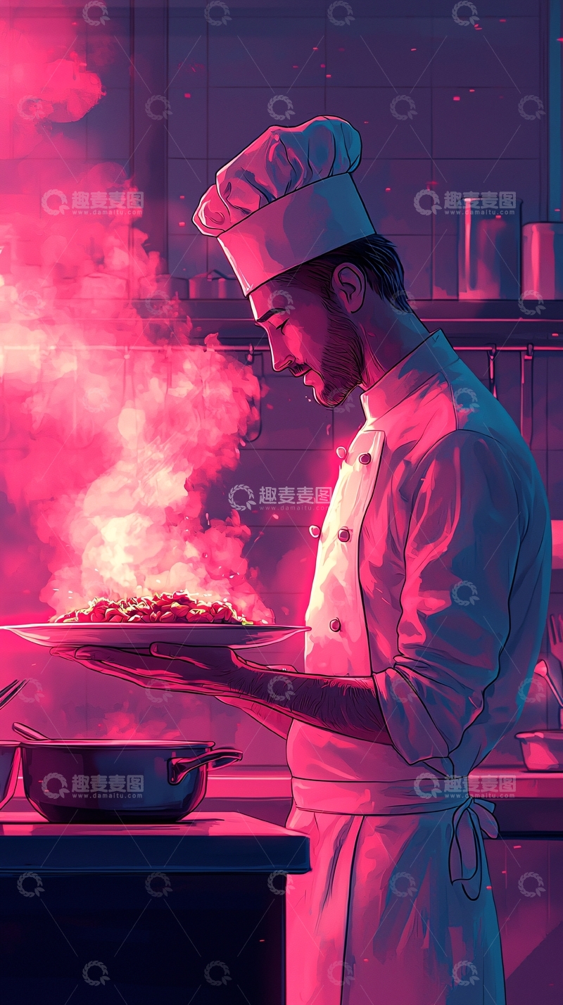 高清大图下载【趣麦麦图】厨师