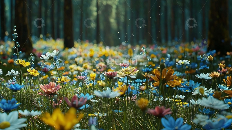 高清大图下载【趣麦麦图】森林野花