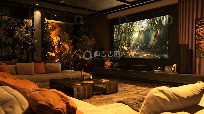 高清大图下载【趣麦麦图】高端家庭影院