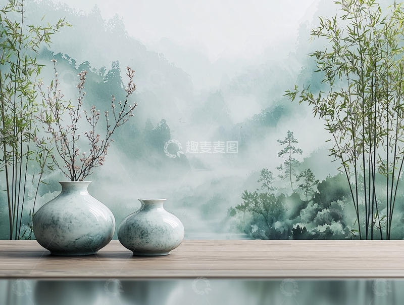 高清大图下载【趣麦麦图】水墨山水画193