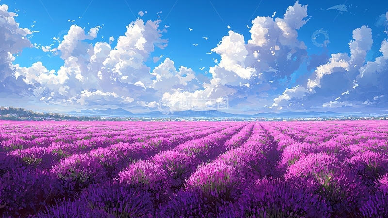 高清大图下载【趣麦麦图】薰衣草田