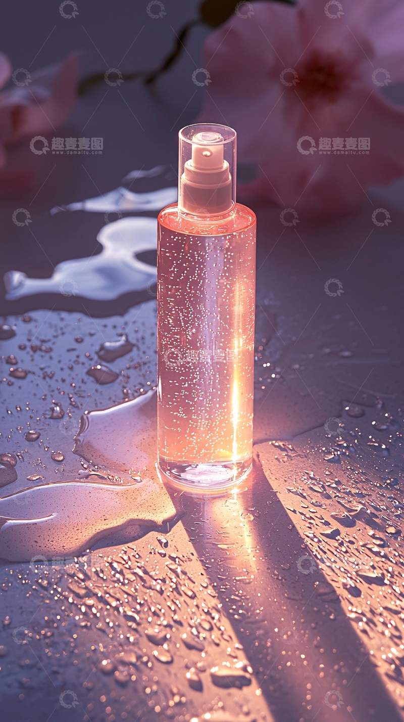 高清大图下载【趣麦麦图】透明玻璃瓶香水