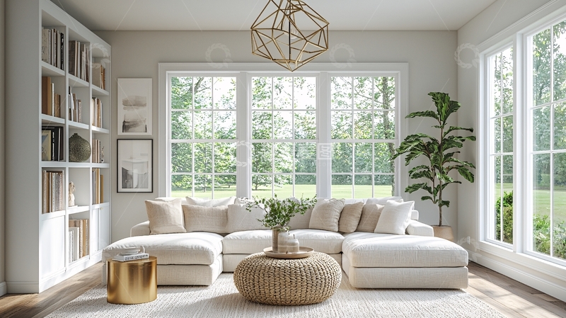 高清大图下载【趣麦麦图】简约现代客厅