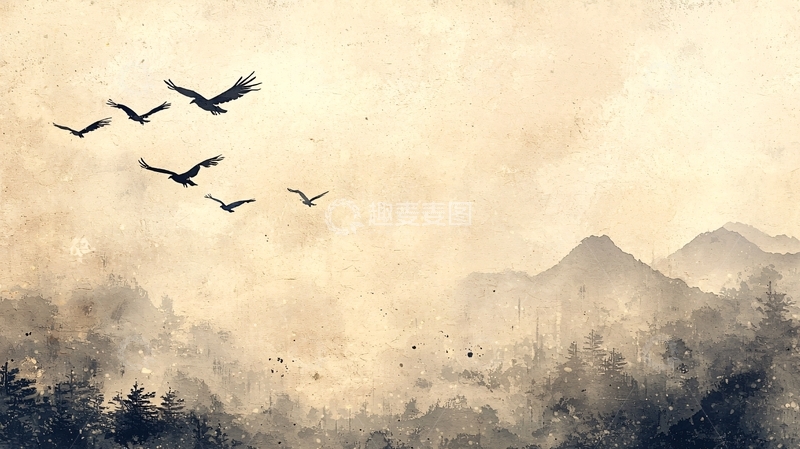 高清大图下载【趣麦麦图】水墨画