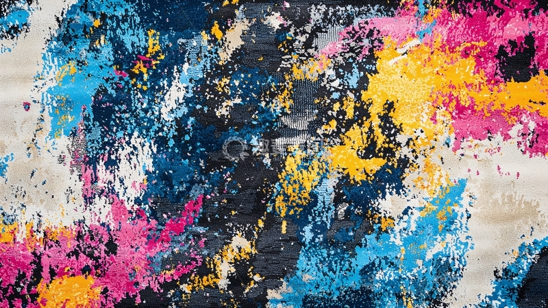 高清大图下载【趣麦麦图】抽象彩色地毯