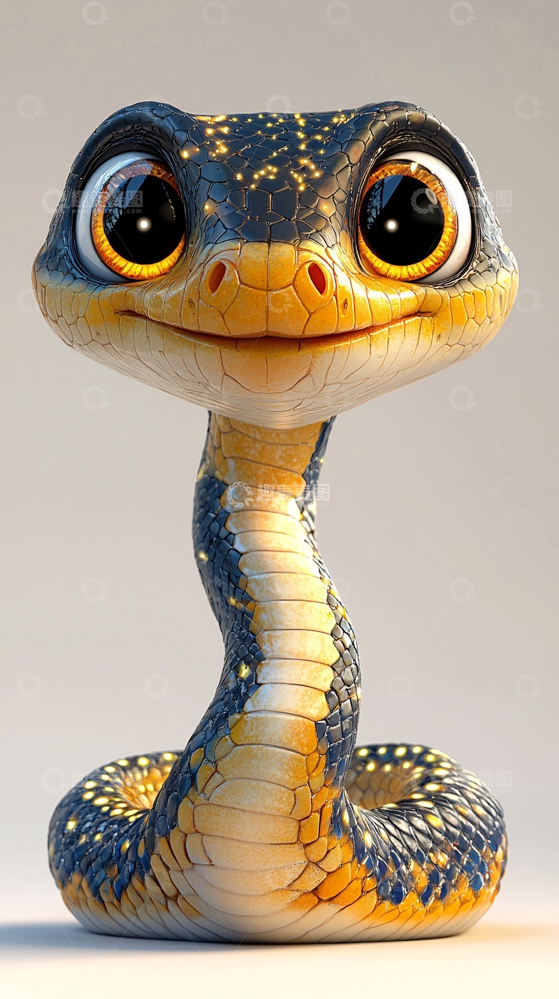 高清大图下载【趣麦麦图】卡通蛇