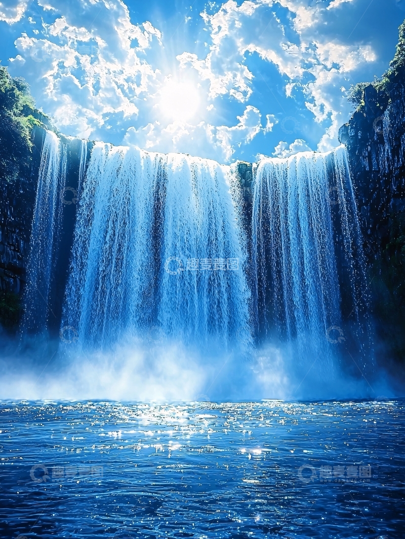 高清大图下载【趣麦麦图】壮丽的瀑布