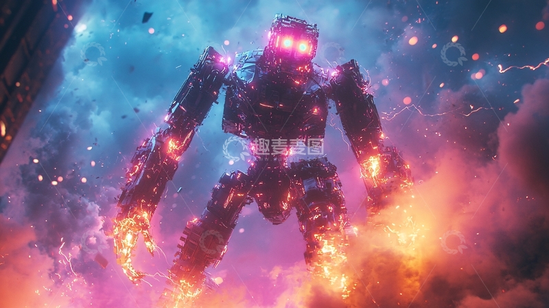 高清大图下载【趣麦麦图】巨大机械怪兽