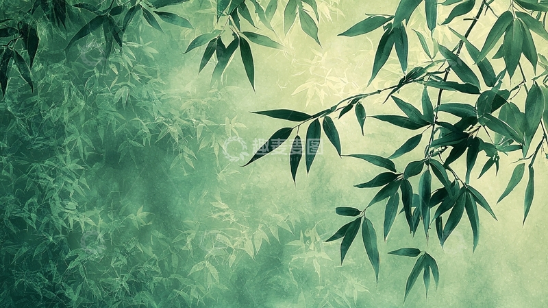 高清大图下载【趣麦麦图】水墨竹林