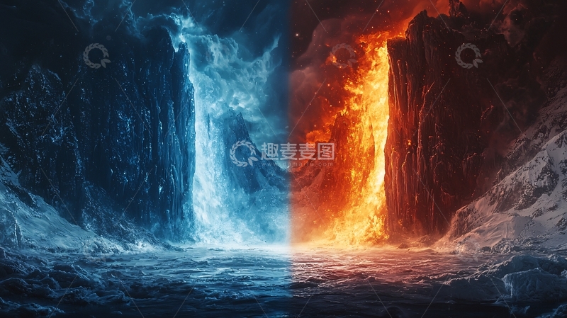 高清大图下载【趣麦麦图】冰与火的世界