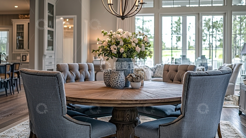 高清大图下载【趣麦麦图】浅色调优雅餐厅