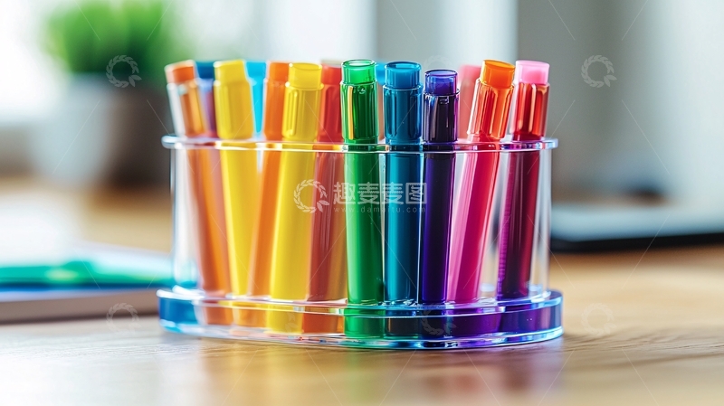 高清大图下载【趣麦麦图】彩色记号笔套装