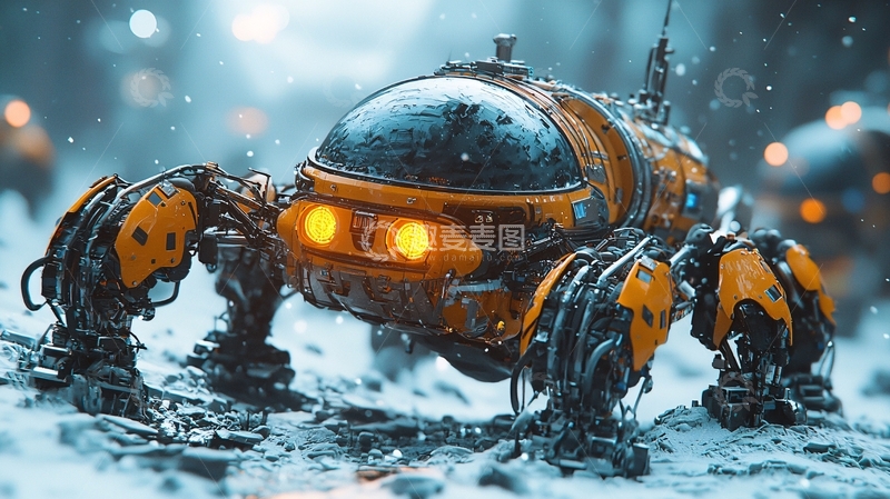 高清大图下载【趣麦麦图】未来机械蜘蛛