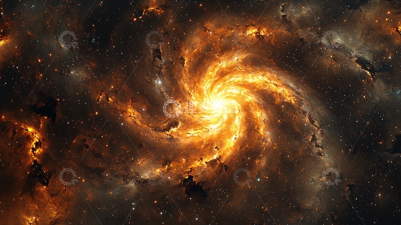 高清大图下载【趣麦麦图】耀眼的宇宙中心漩涡