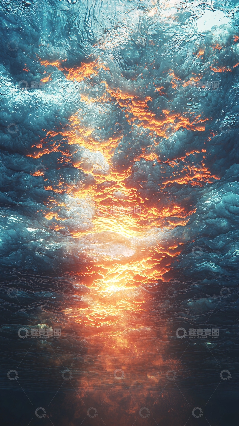 高清大图下载【趣麦麦图】水下光线