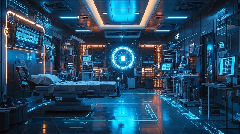 高清大图下载【趣麦麦图】未来感十足的病房