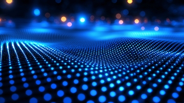 蓝色科技感光点背景