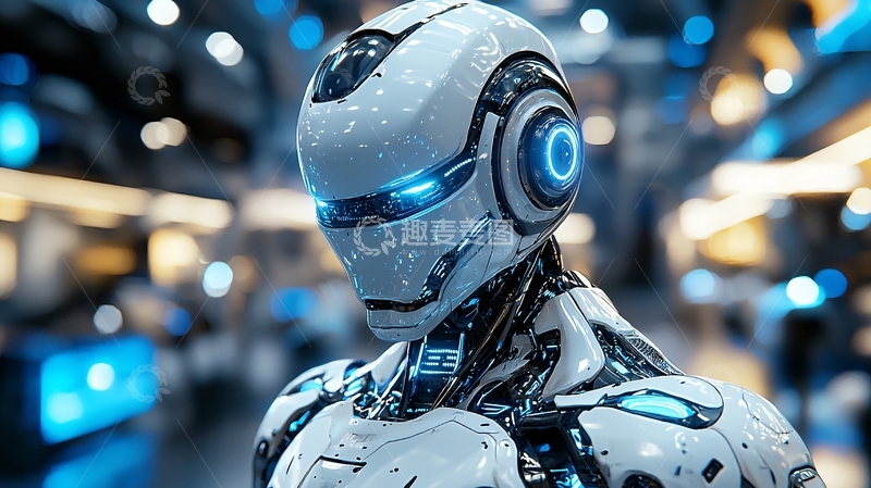 高清大图下载【趣麦麦图】未来科技感机器人
