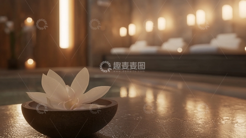 高清大图下载【趣麦麦图】奢华水疗中心意境图
