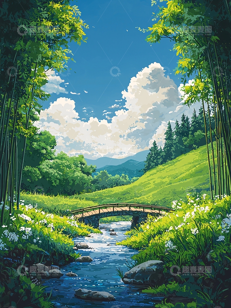 高清大图下载【趣麦麦图】绿色田园风光