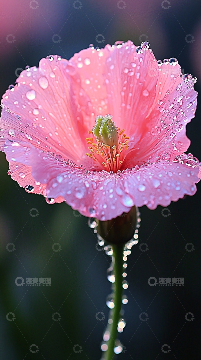 高清大图下载【趣麦麦图】粉色虞美人